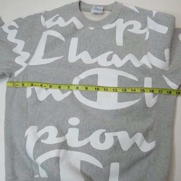 Champion Reverse Weave All Over Graphic Print Sweatshirt Size XS - Picture 4 of 6